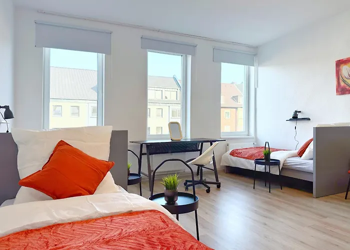 Ring-Apartments Orange - 2 Og - Zentrale 1-Sz Wohnung, Bis 4 盖尔森基兴照片