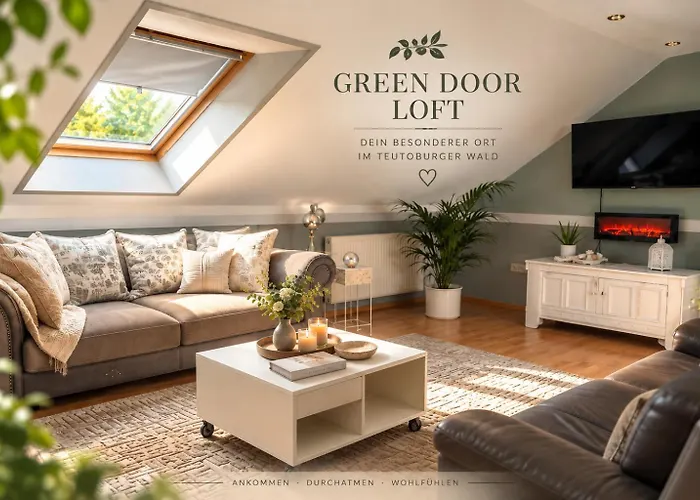 Green Door Loft Stilvolles 160qm Apartment mit Balkon und Gartenblick Ibbenbüren foto